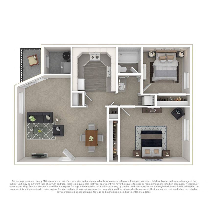 2 Bedroom 1 Bath